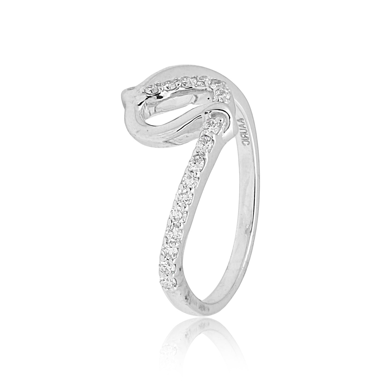 Elegant Diamond Knot Ring