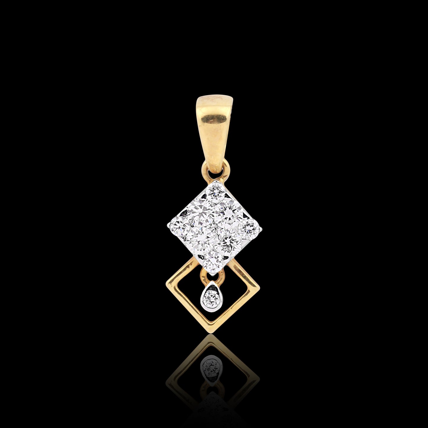 Geometric Diamond Pendant