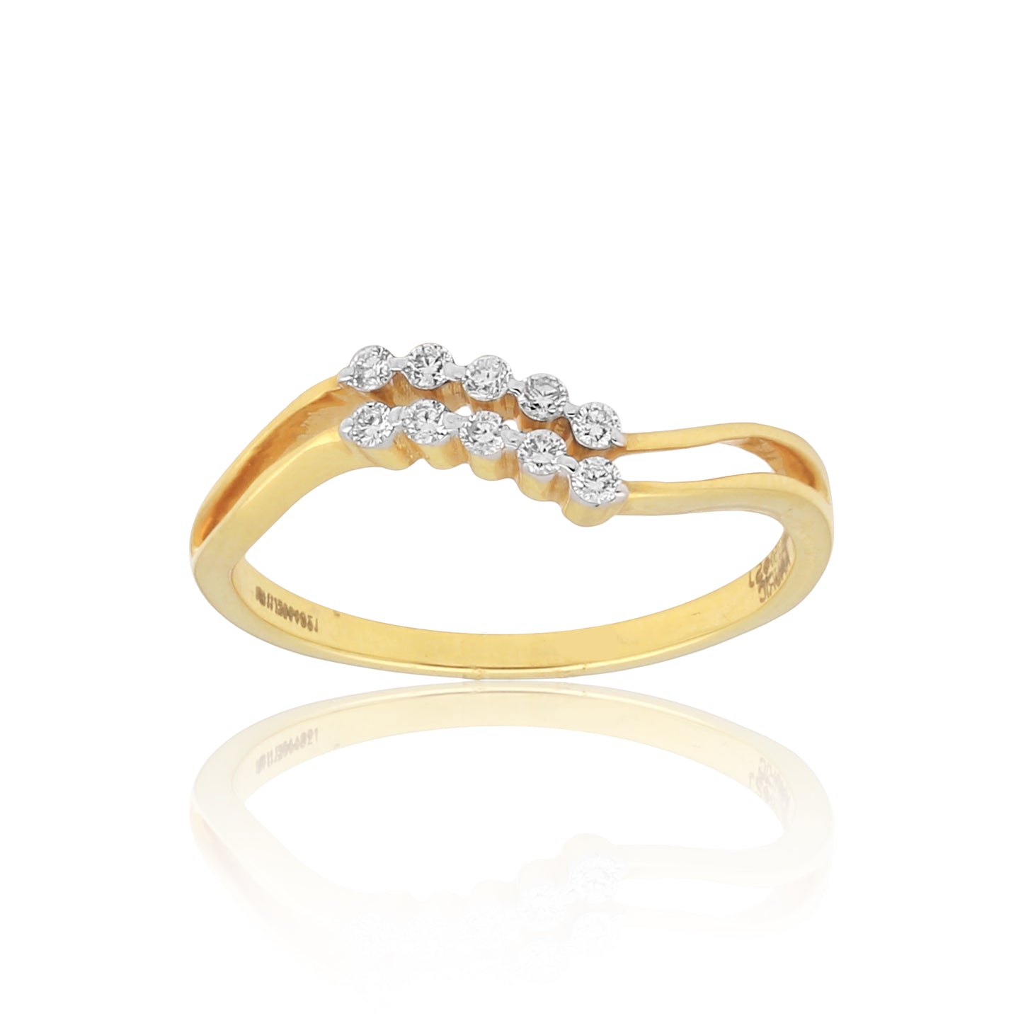 Gold Delicate Midi Cocktail Ring