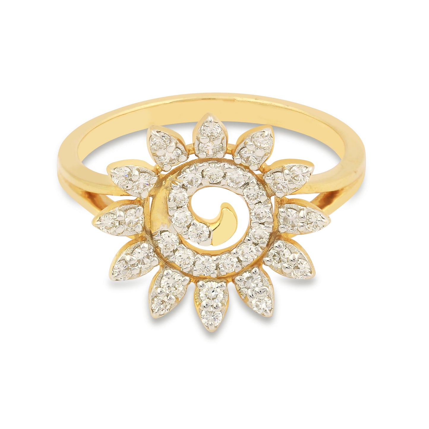 Designer Floral Diamond Ladies Ring