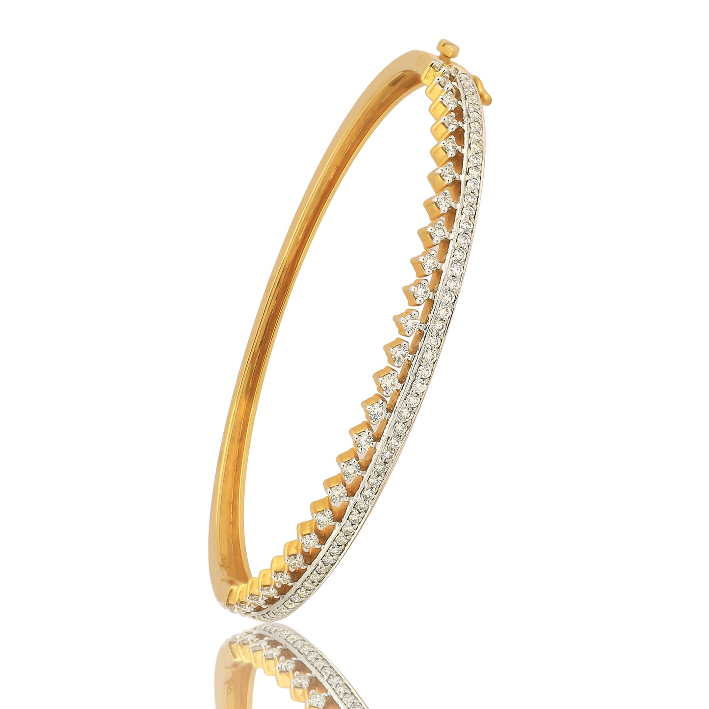 Radiant Row Diamond Bangle