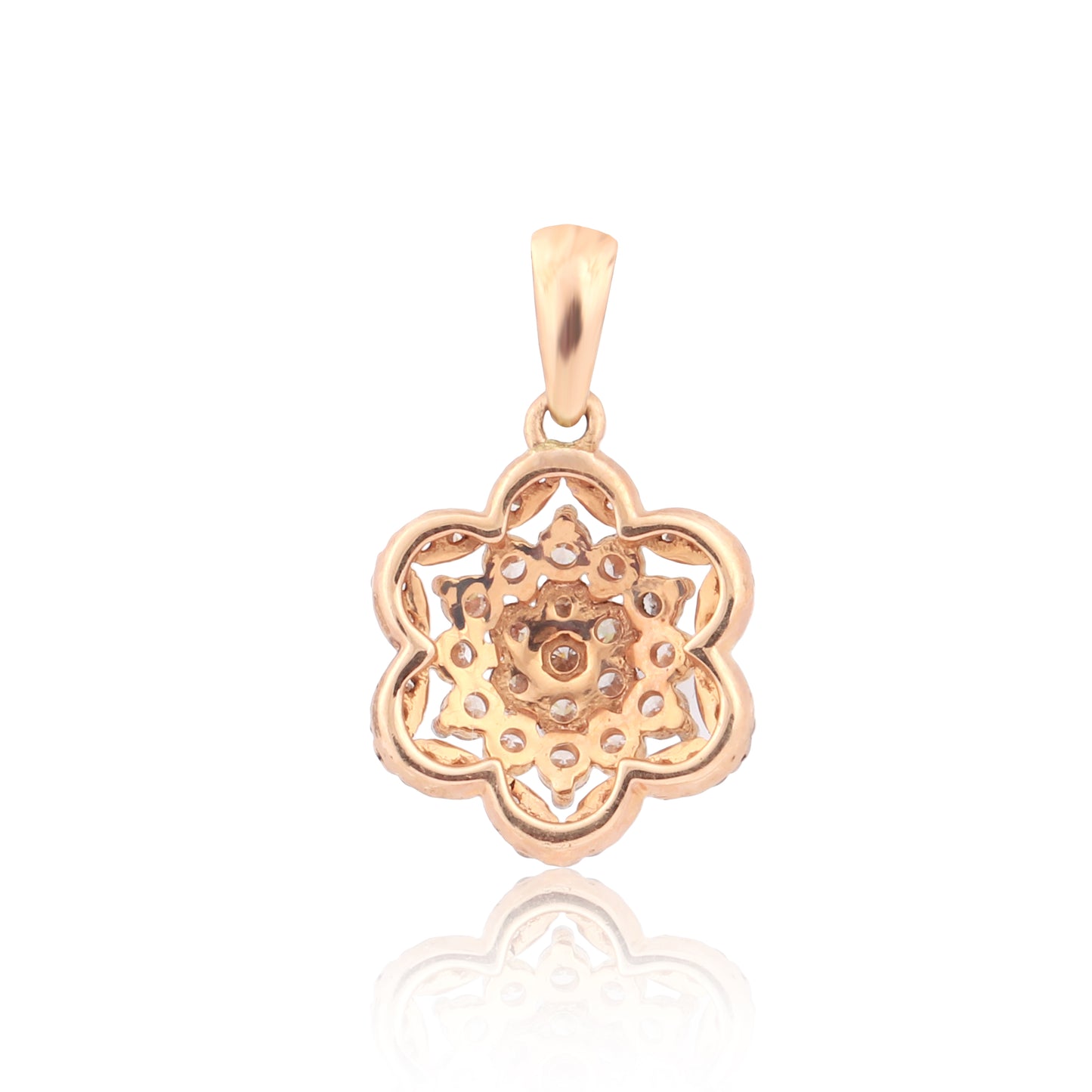 Floral Design Diamond Pendant