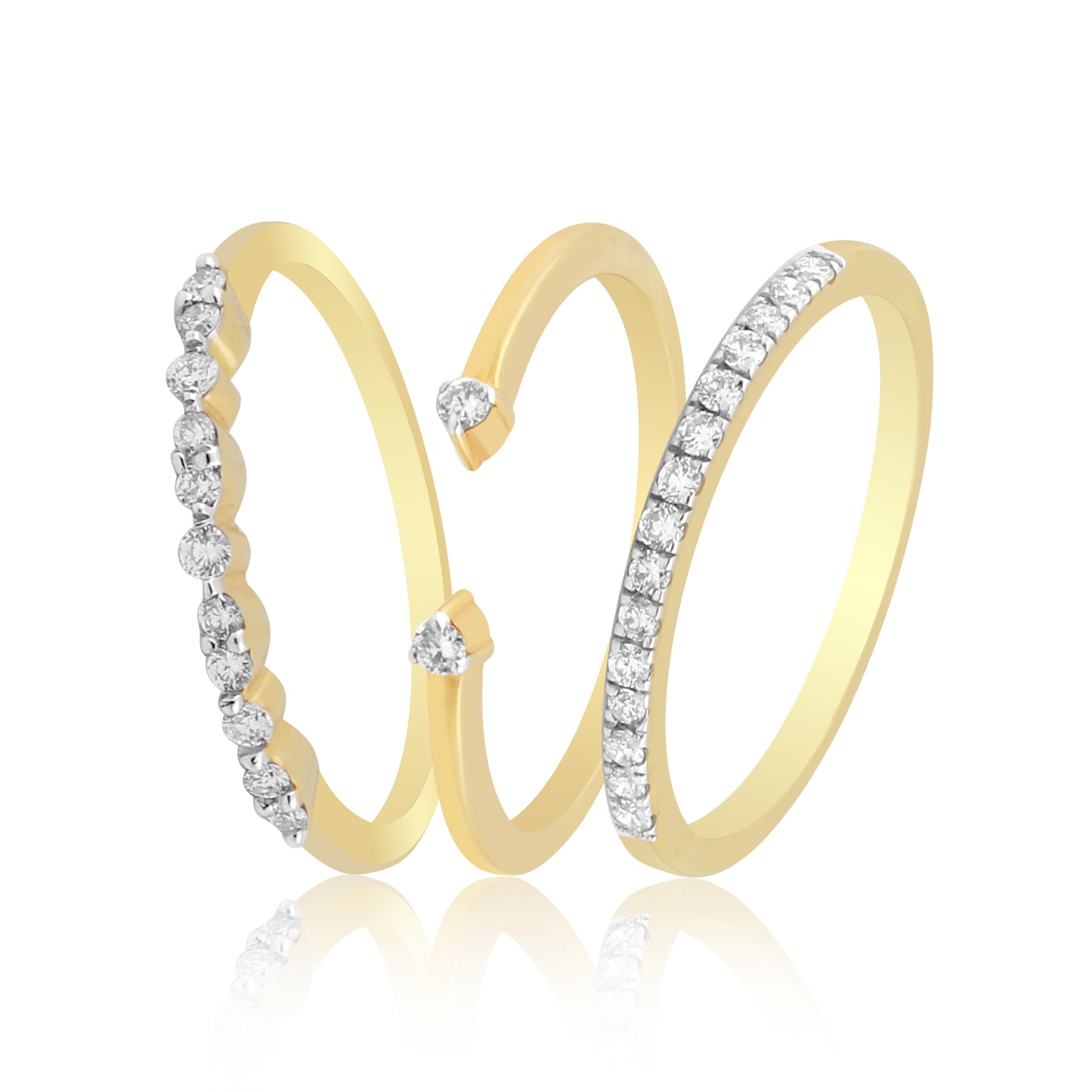 Trio Harmony Diamond Ring