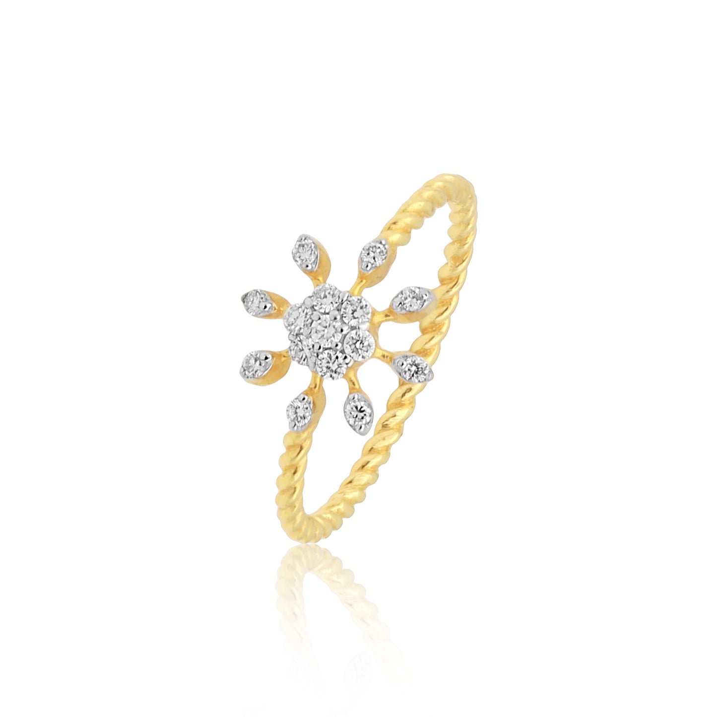 Diamond Floral Ring for Women