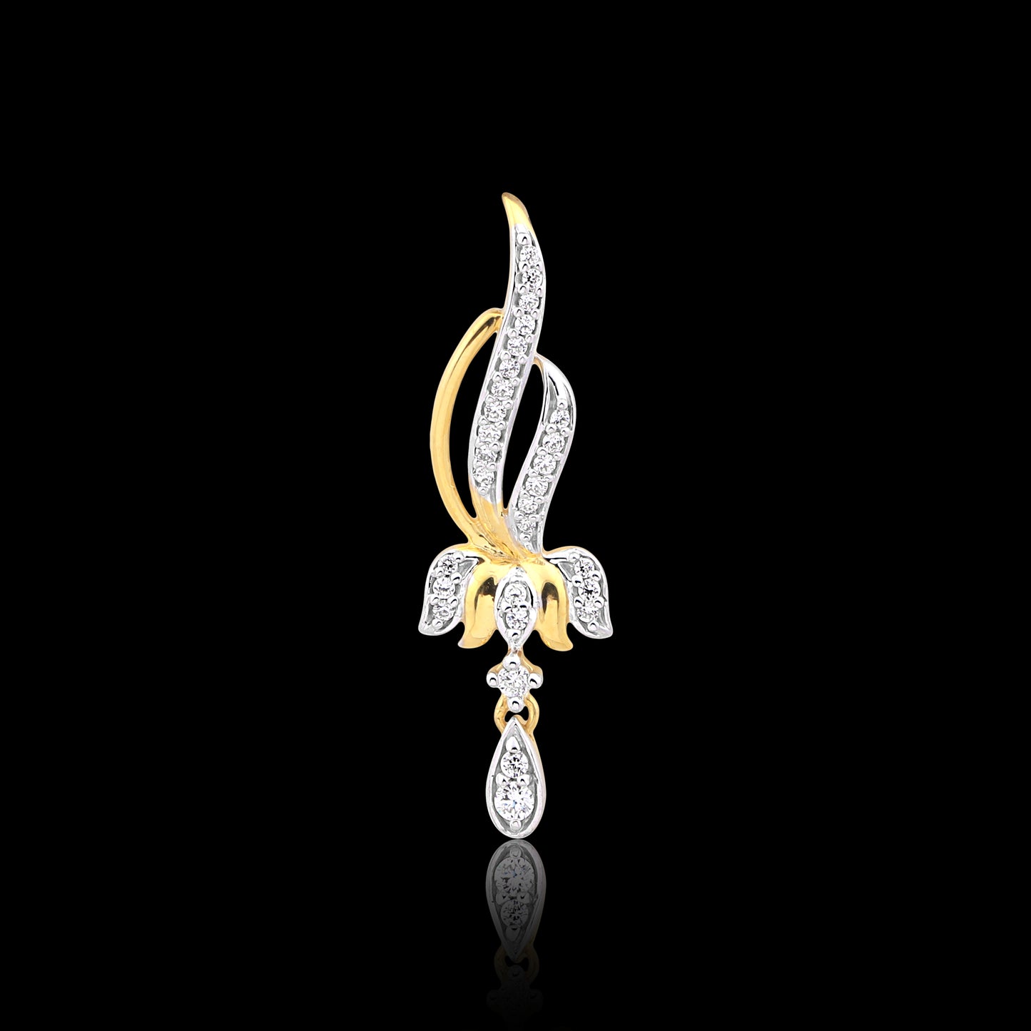 Floral-Inspired Diamond Pendant