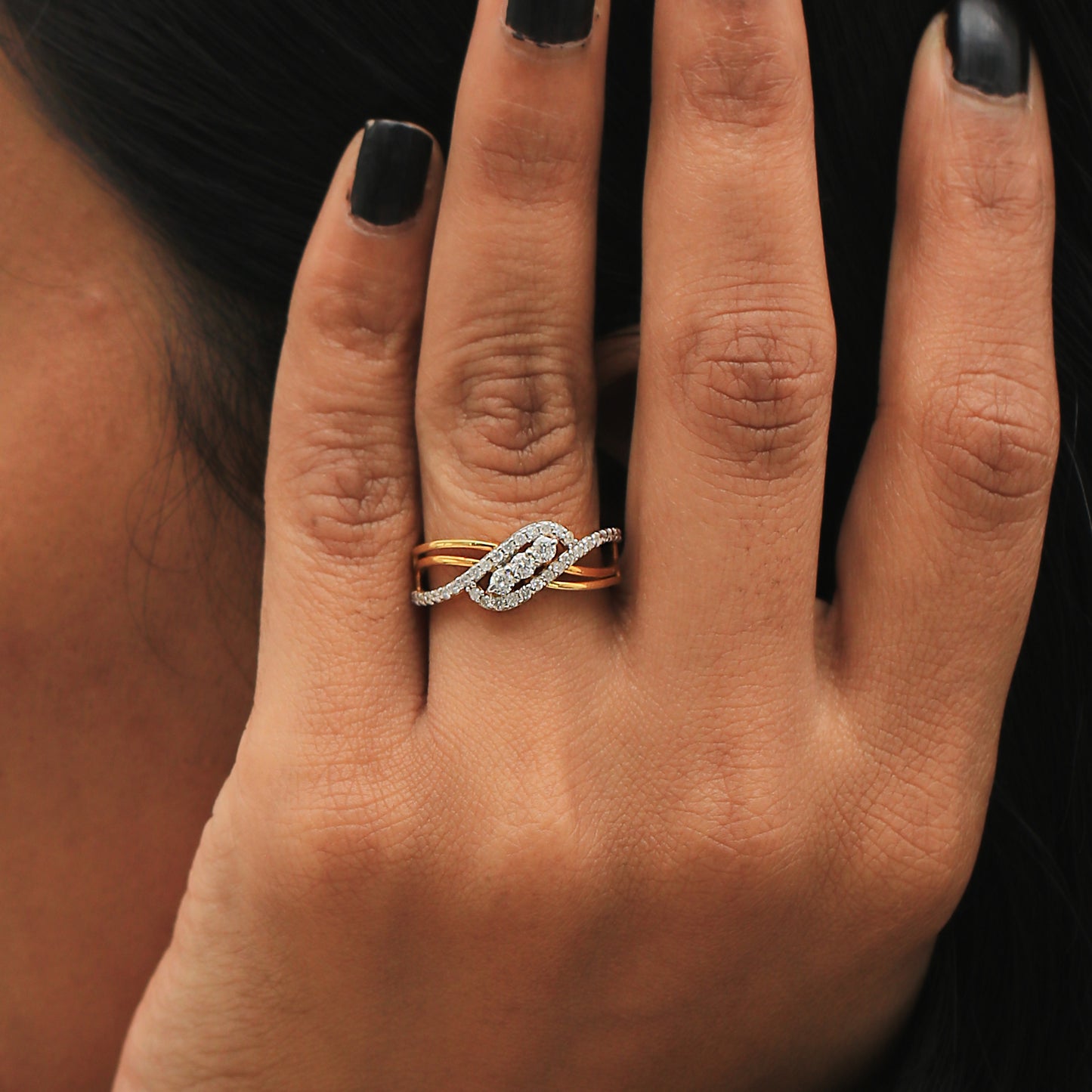 Cluster Diamond Ladies Ring