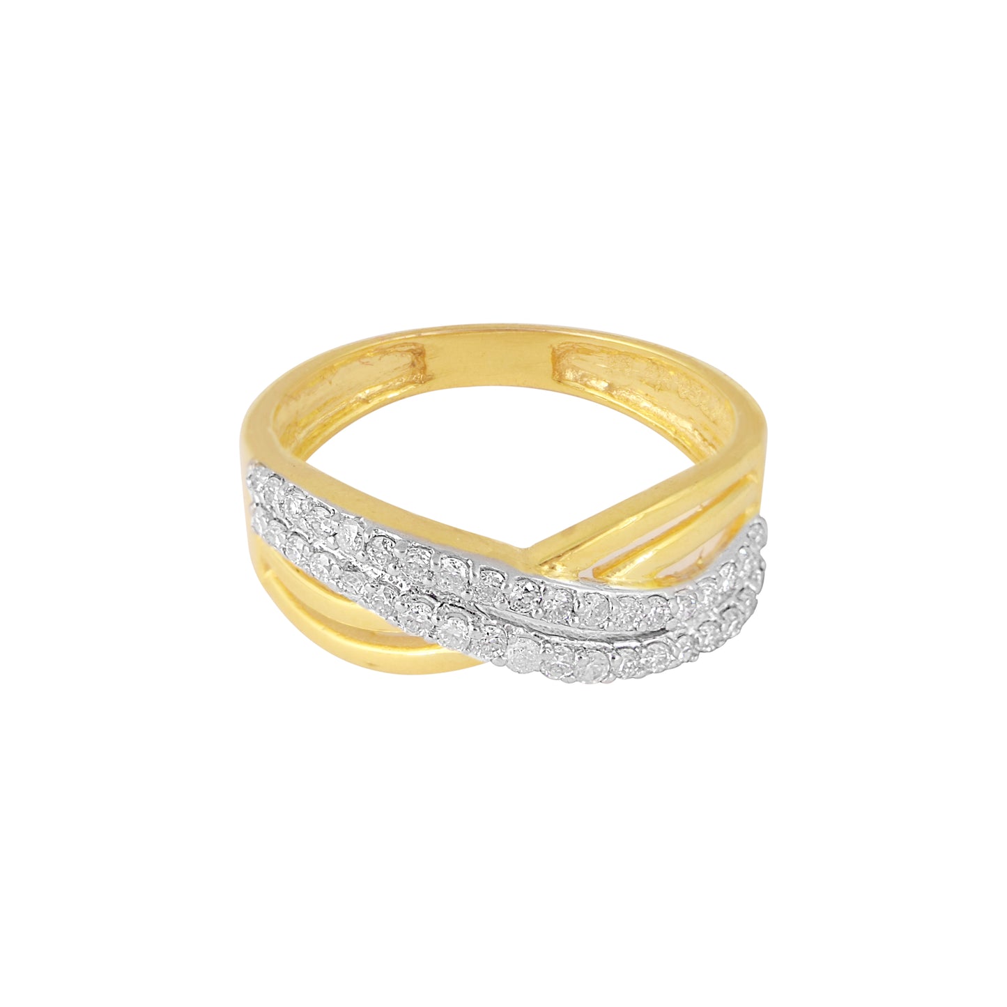 Graceful Wave Diamond Ring