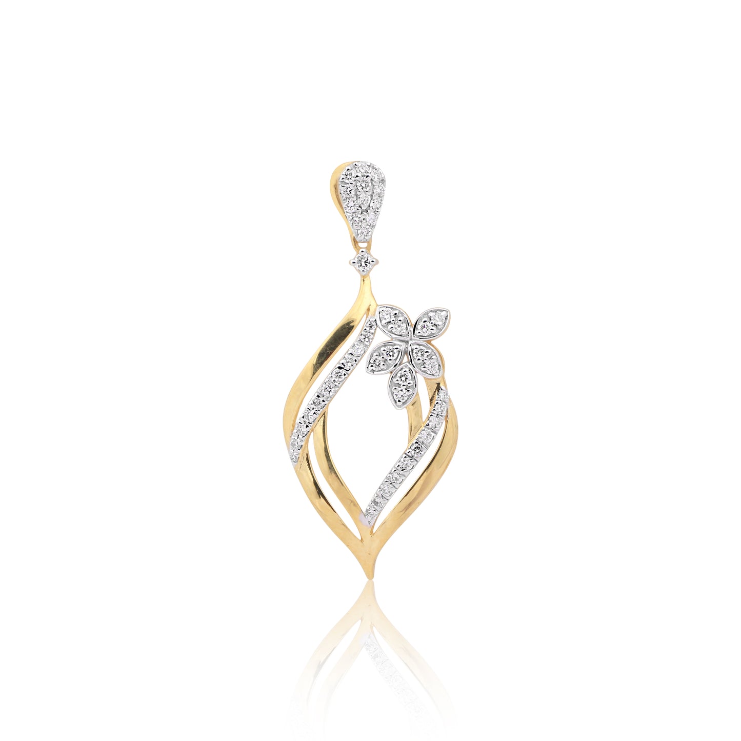Flora Diamond Pendant Set