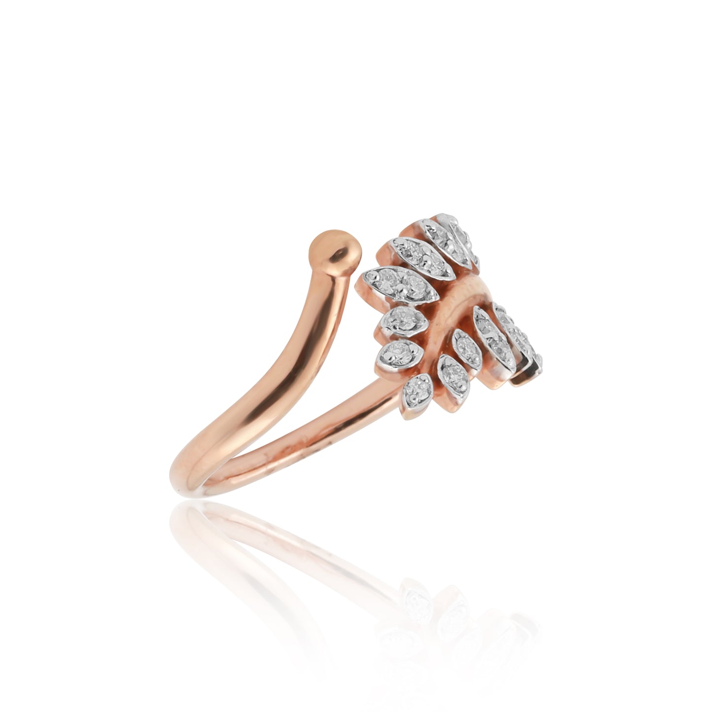 Minimal Diamond Ladies Ring