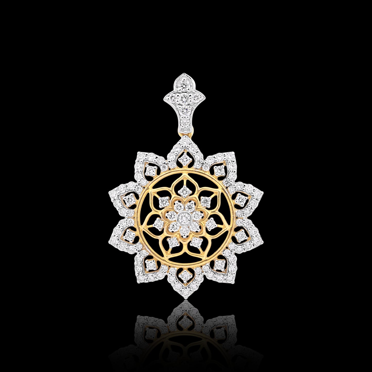 Celestial Bloom Diamond Pendant