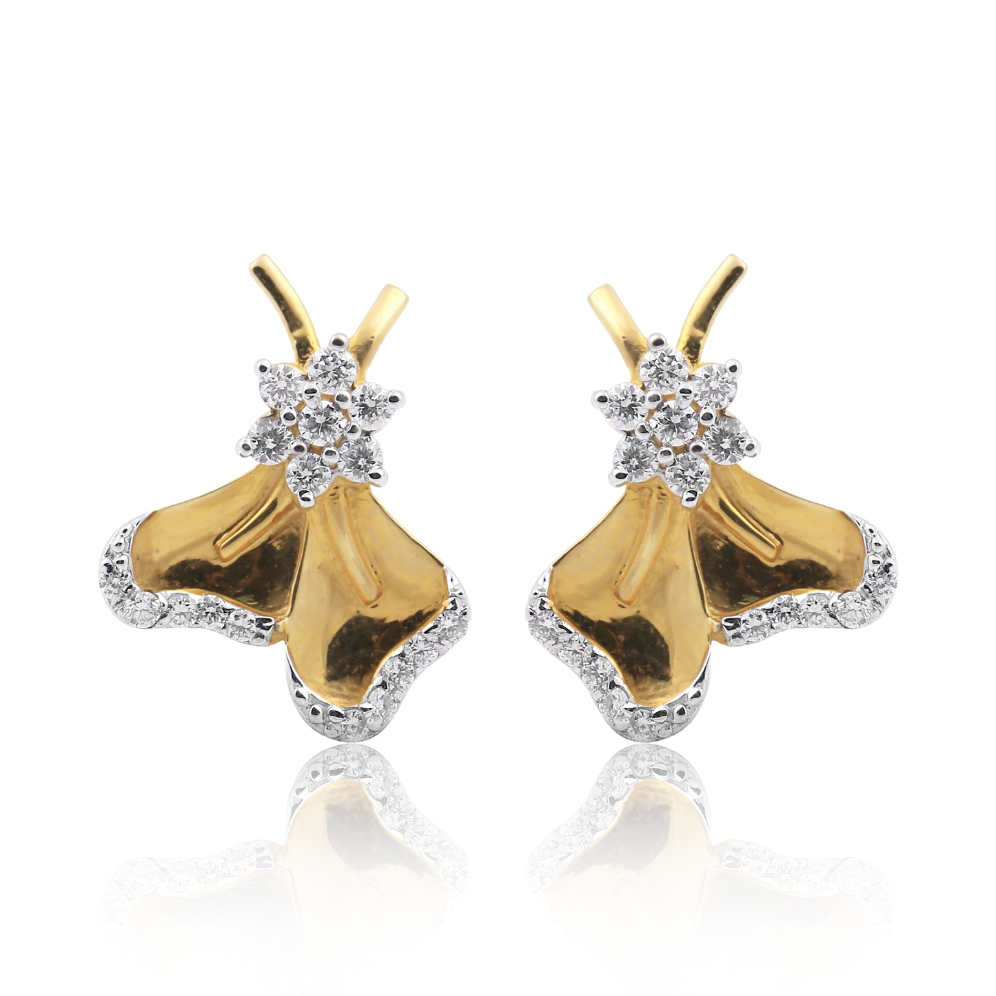Blooming Petal Diamond Pendant Set