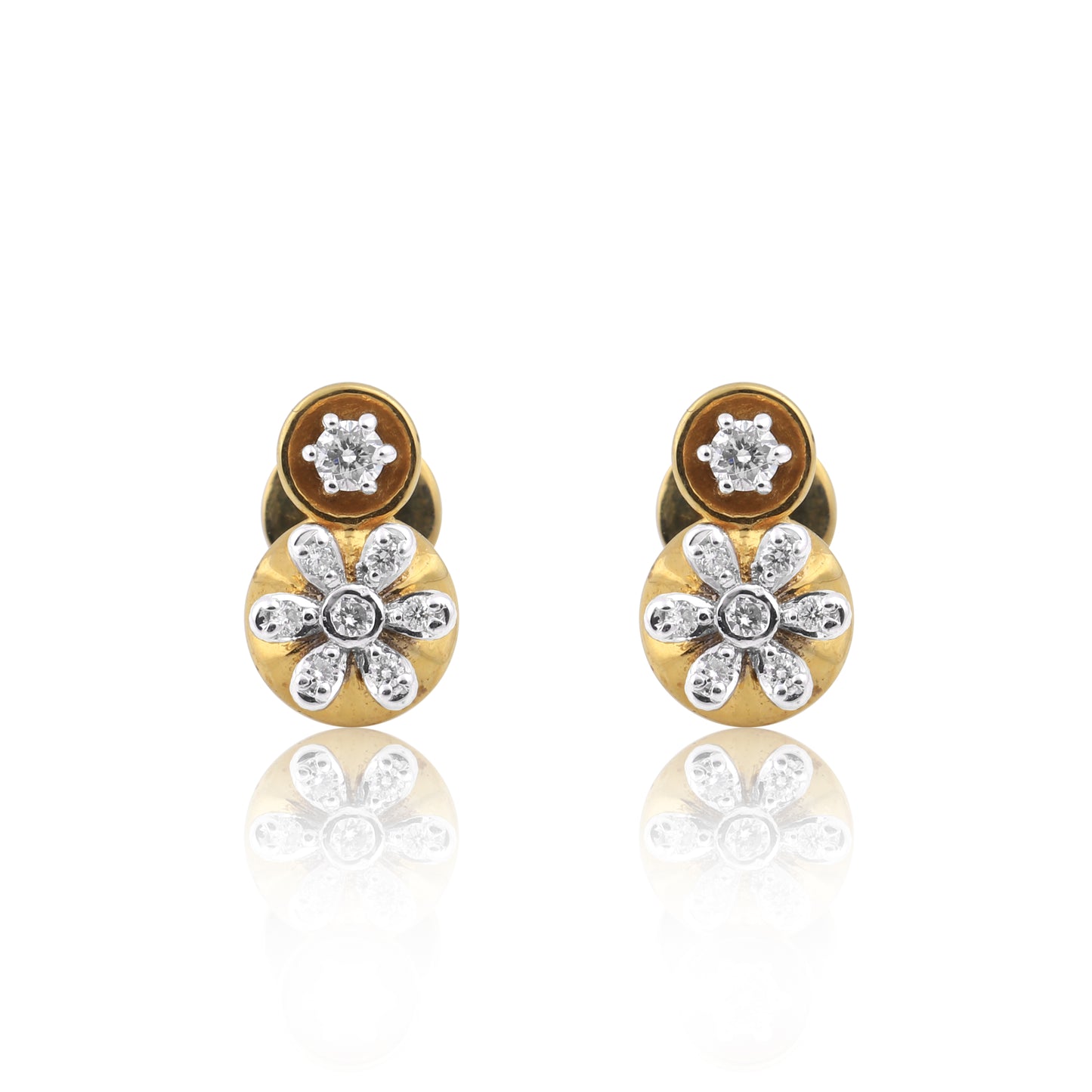 Radiant Bloom Diamond Pendant Set