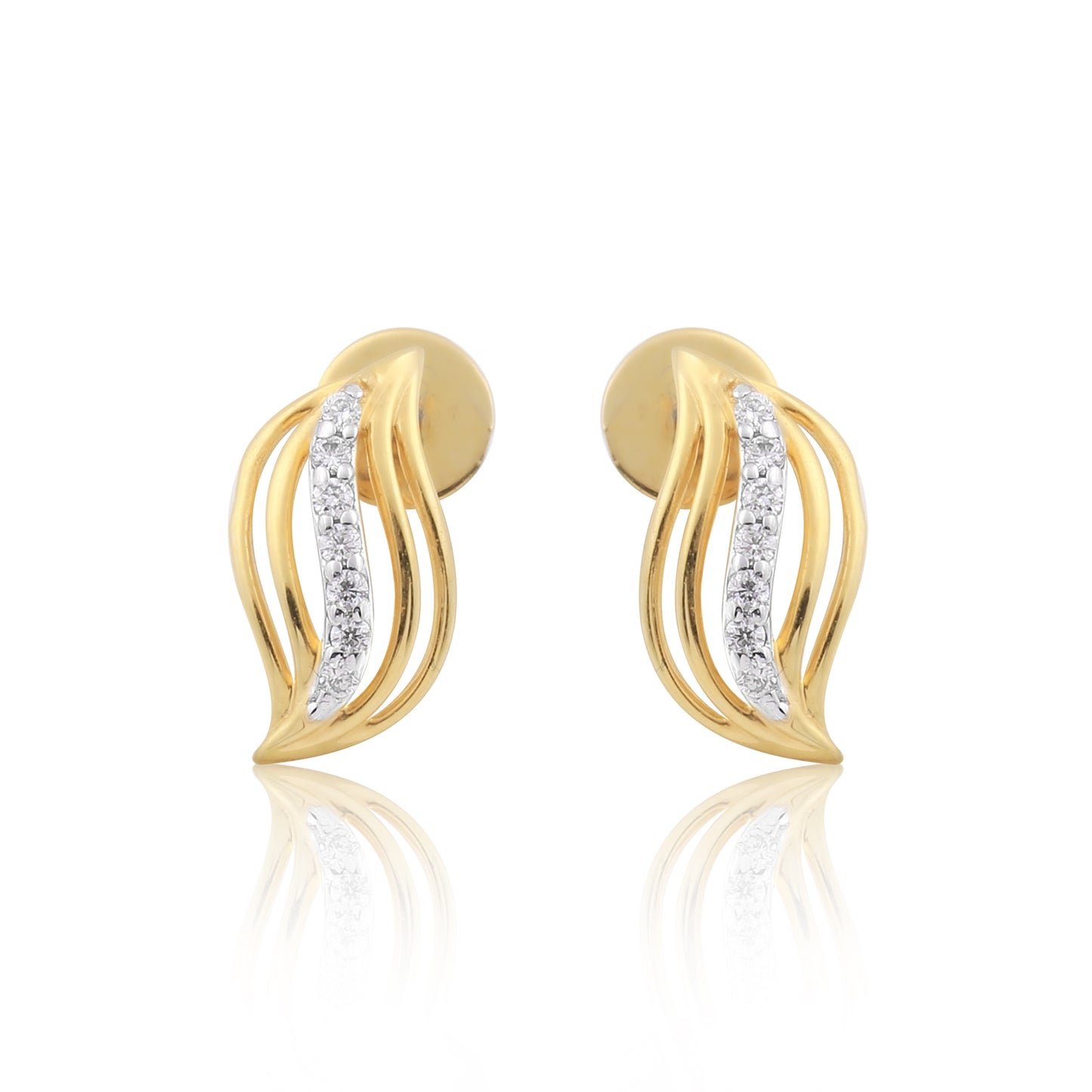 Flowing Flame Diamond Pendant Set