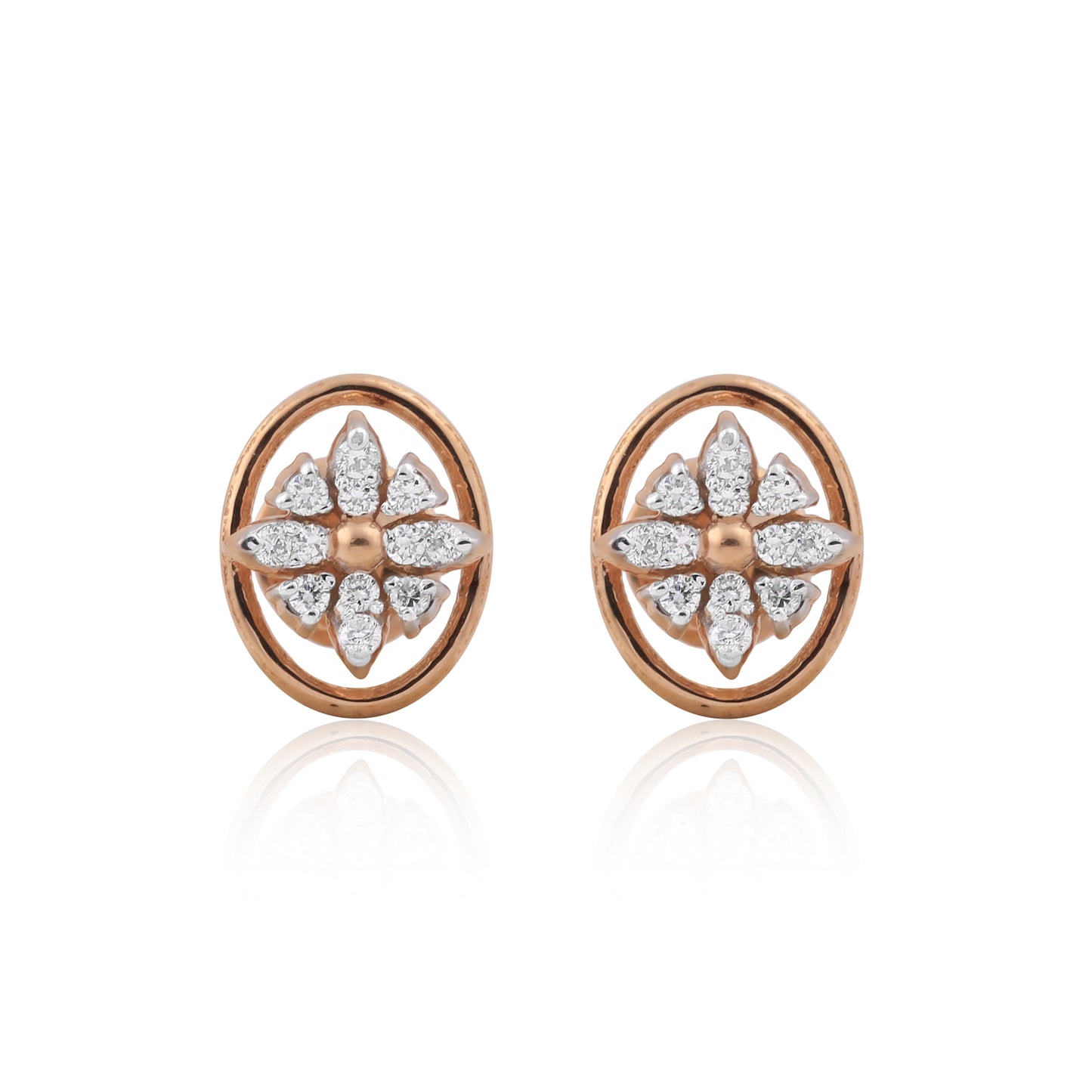 Blush Bloom Diamond Pendant Set
