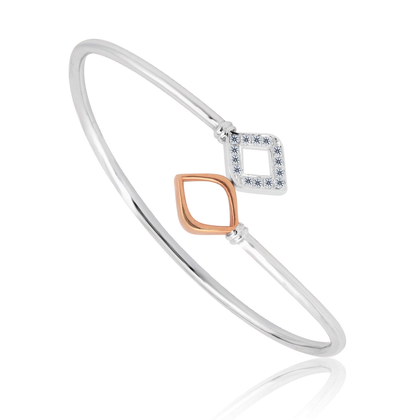 Dual Charm Diamond Bangle