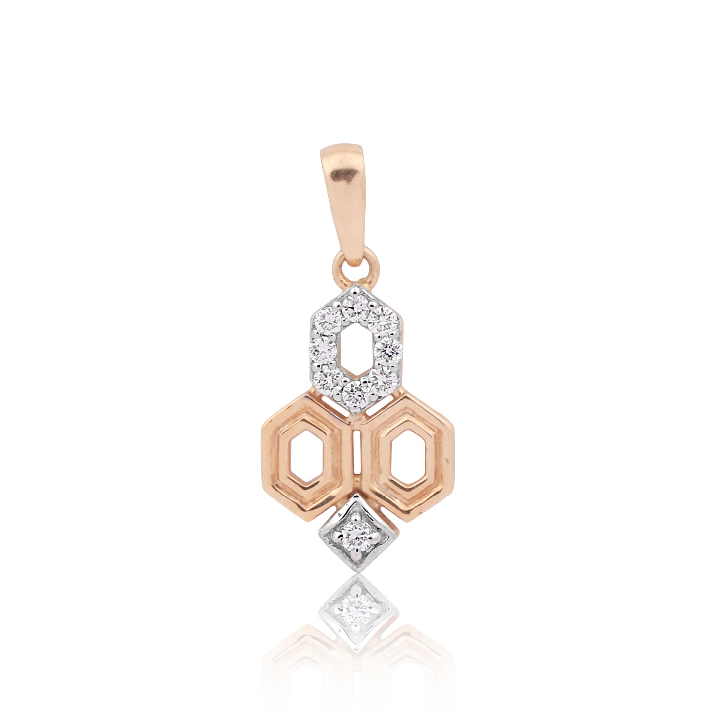 Hexa Sparkle Diamond Pendant Set