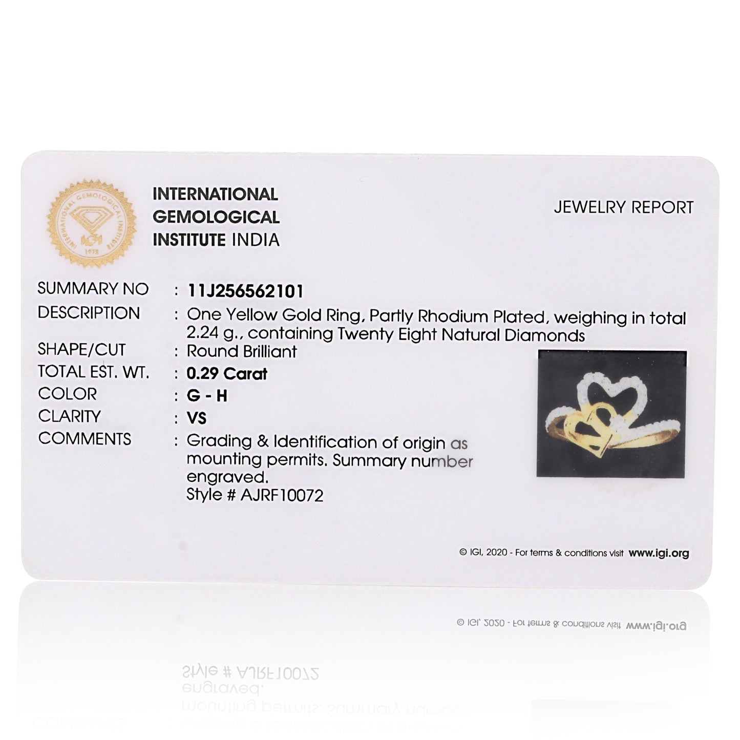 Intertwined Hearts Diamond Ring