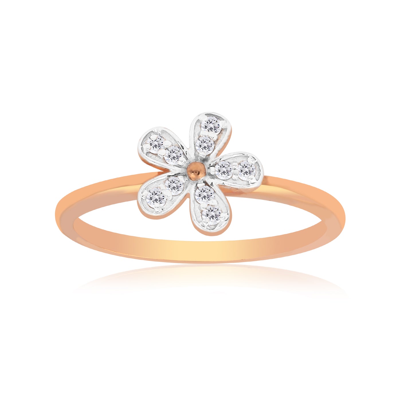 Fresh Floral Diamond Ladies Ring