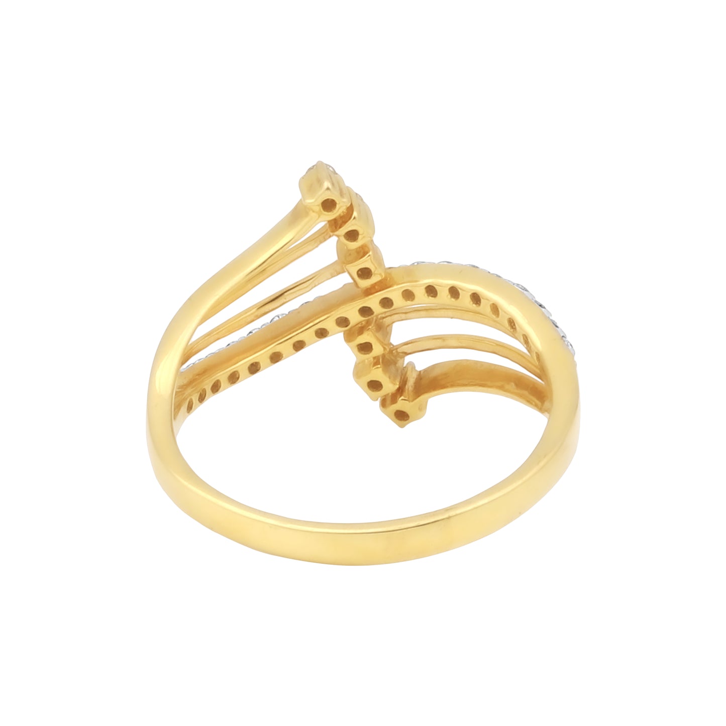 Wave Design Diamond Ring