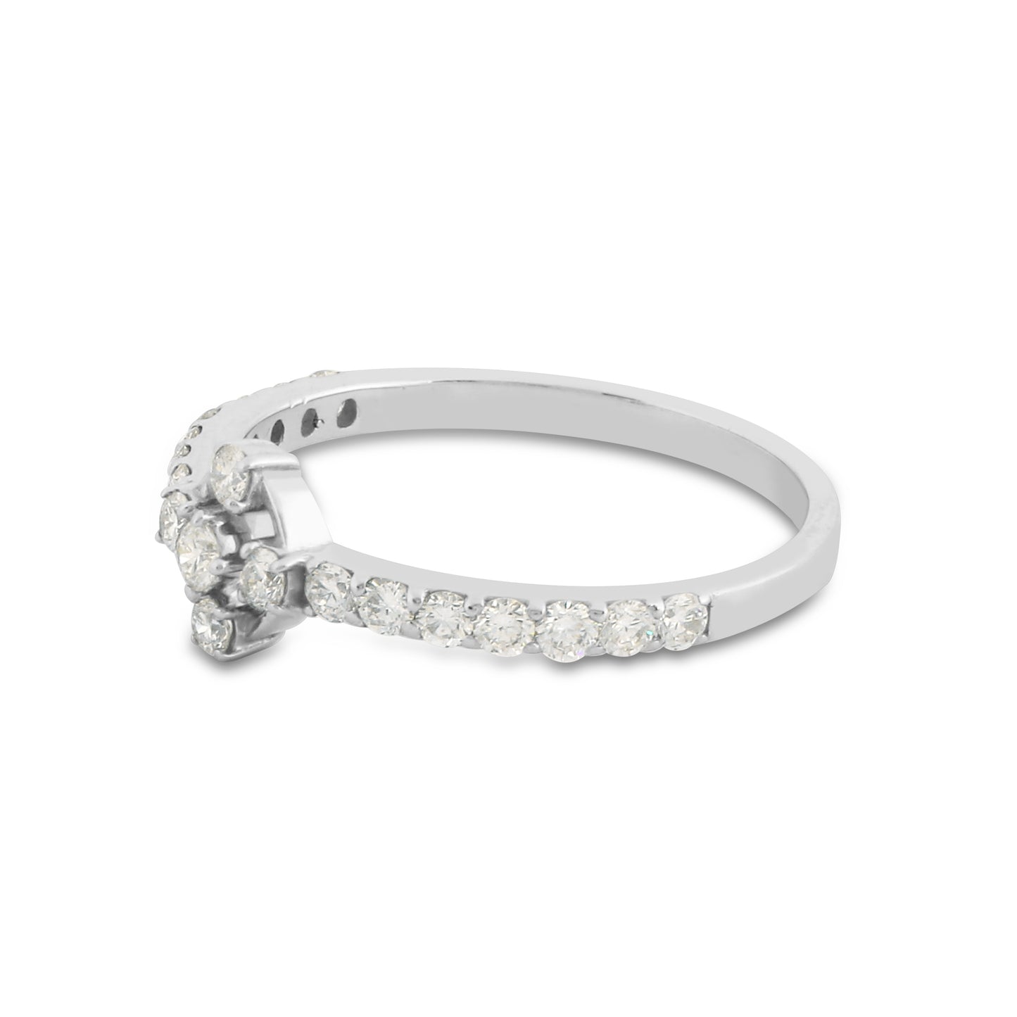 Floral Diamond Ladies Ring
