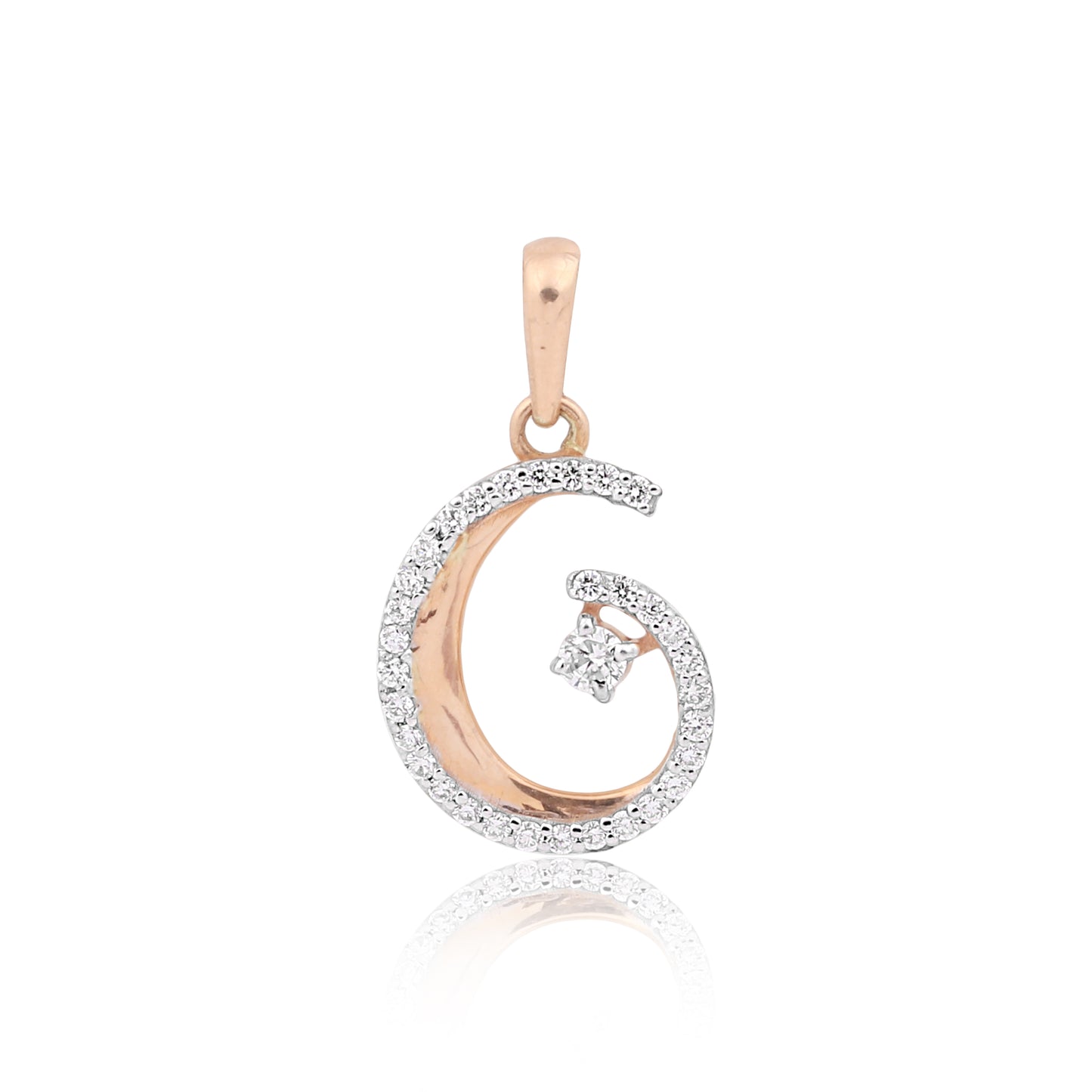 Celestia Crescent Diamond Pendant