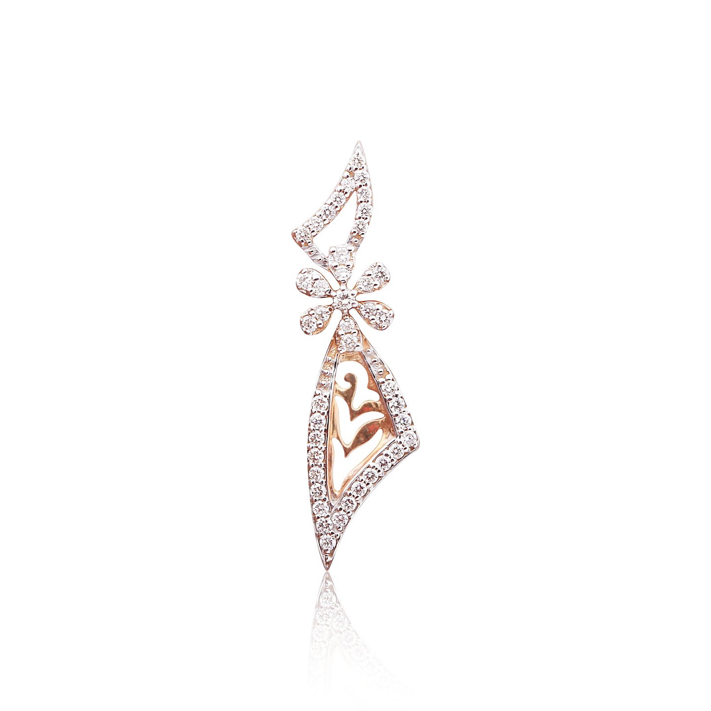 Elysian Bloom Teardrop Diamond Pendant Set