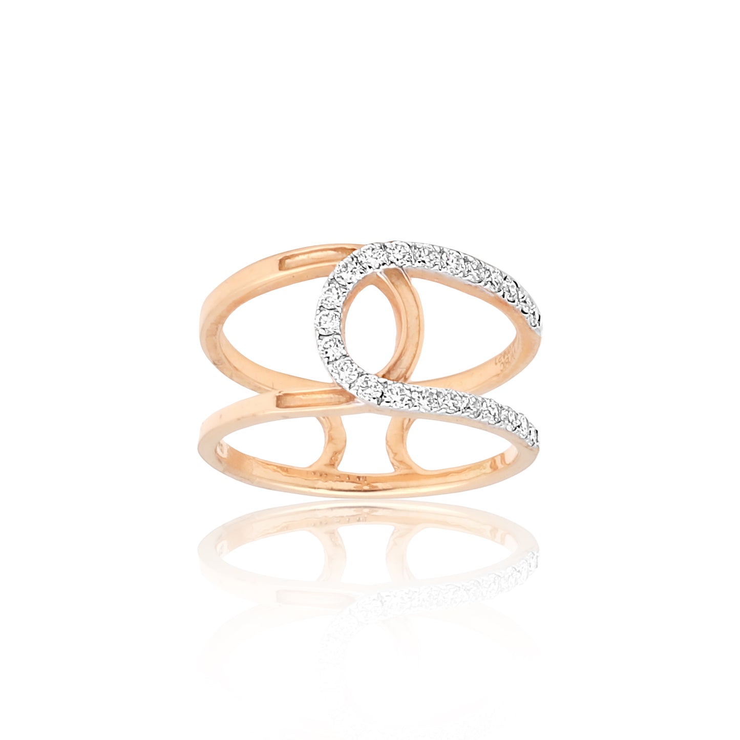Diamond Open Loop Ring