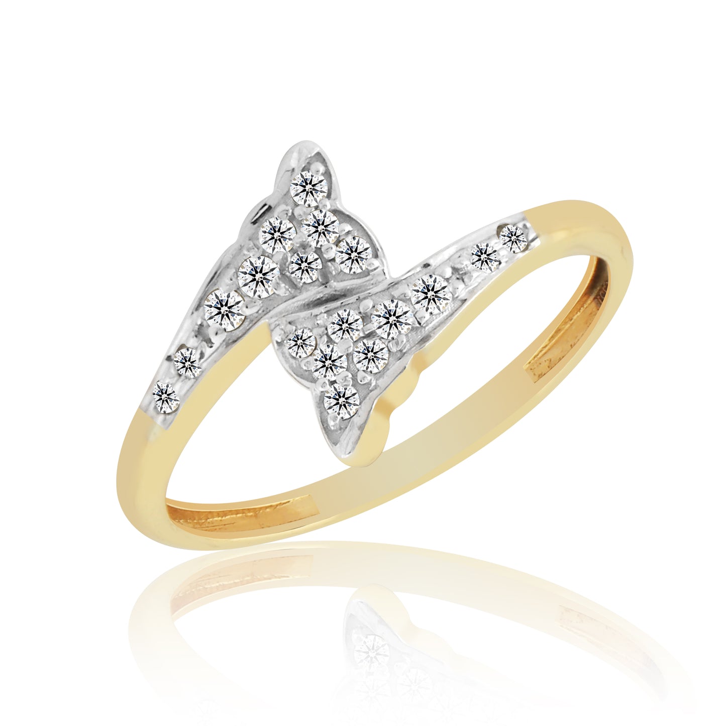 Bypass Diamond Ladies Ring