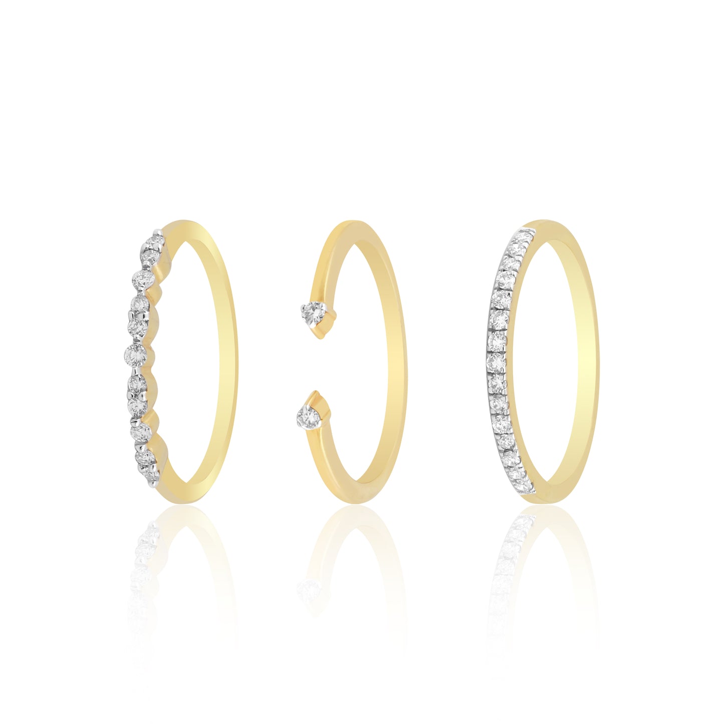 Trio Harmony Diamond Ring