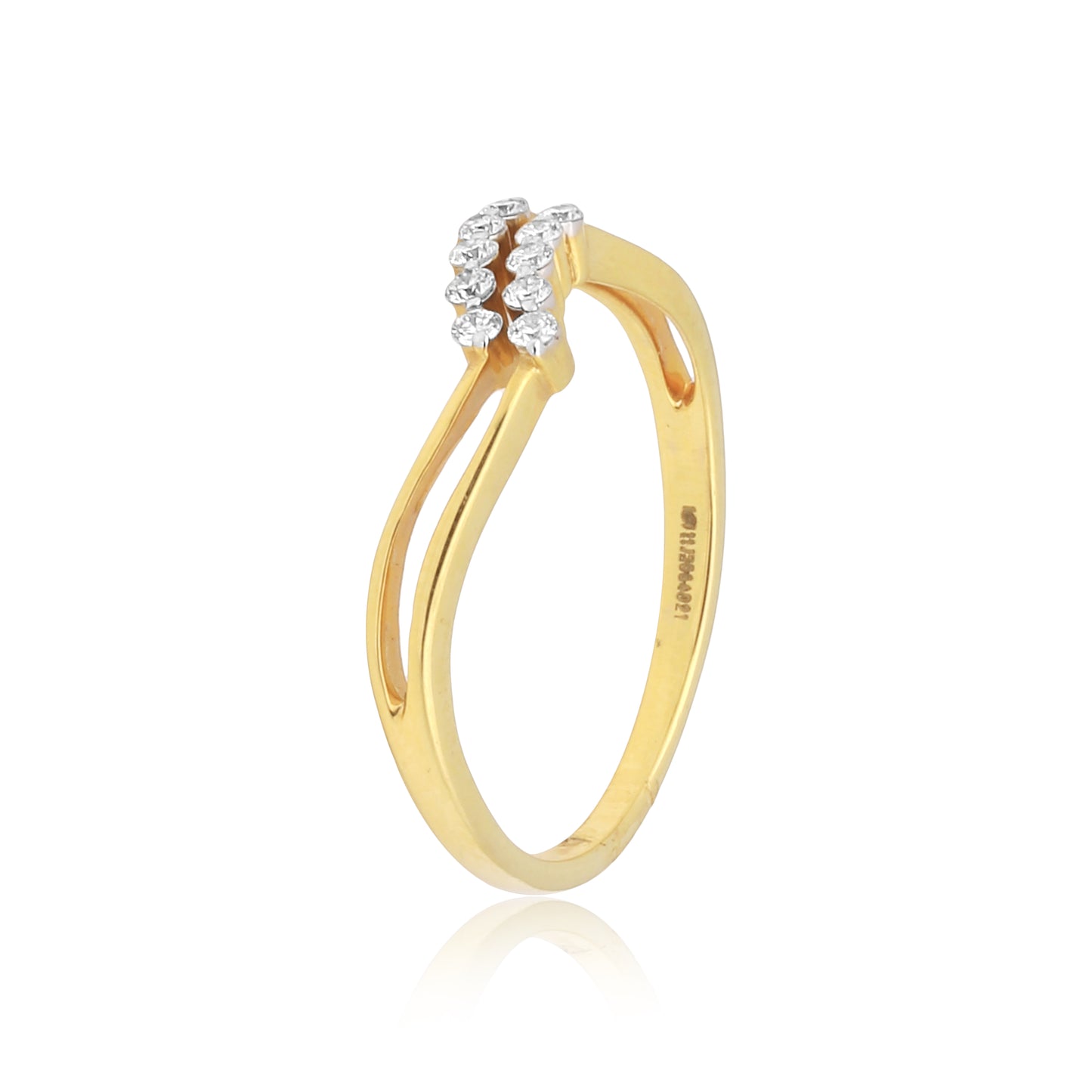 Gold Delicate Midi Cocktail Ring