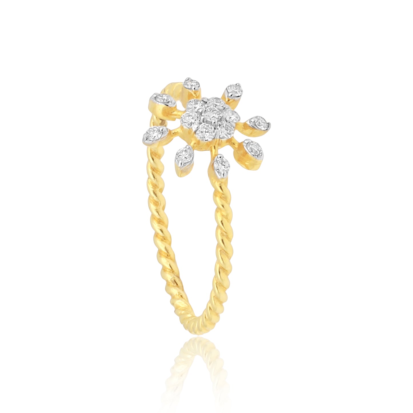 Diamond Floral Ring for Women