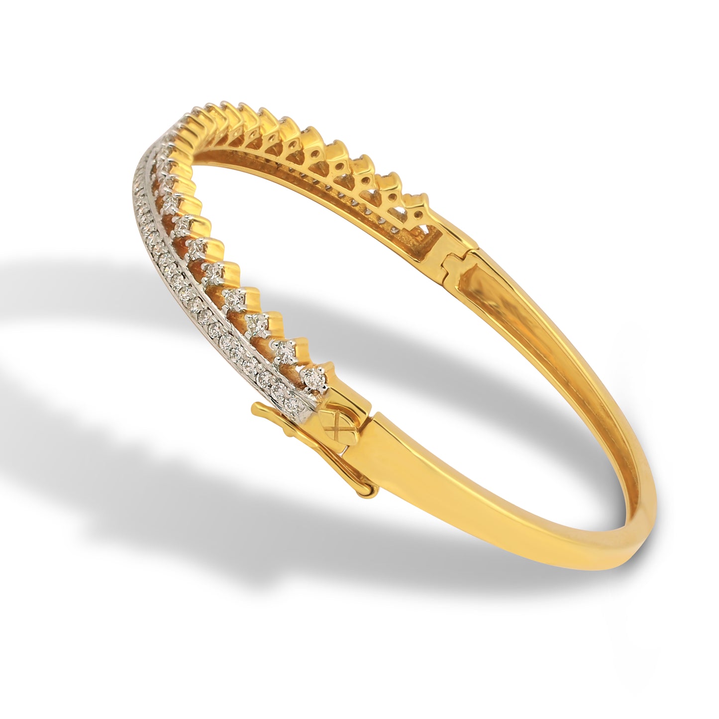 Radiant Row Diamond Bangle