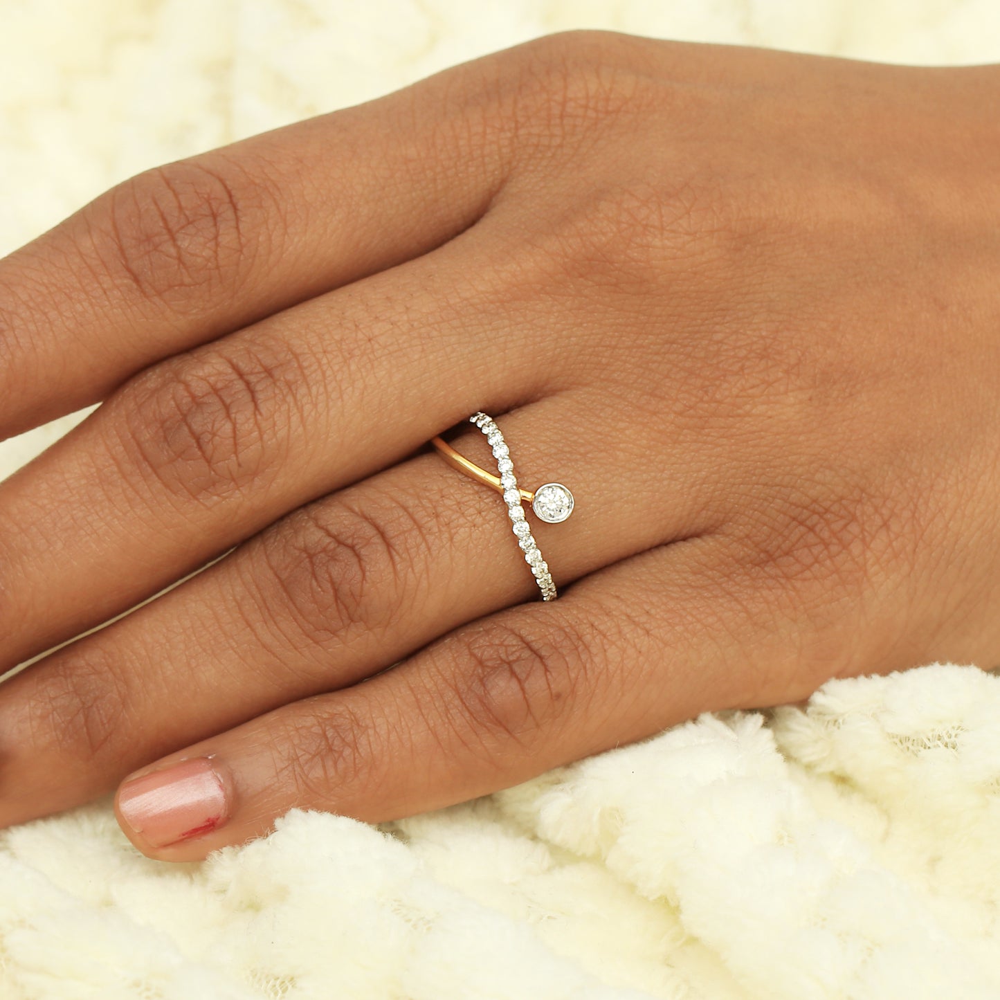 Infinity Twist Diamond Ring