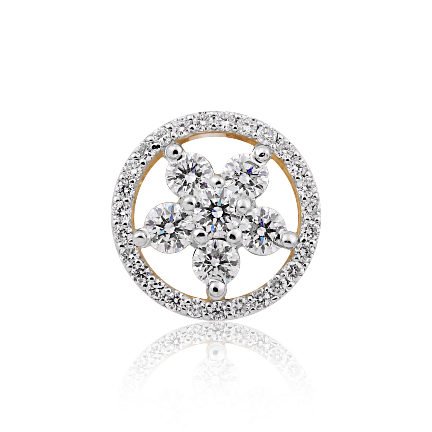 Blossom Radiance Floral Diamond Pendant Set