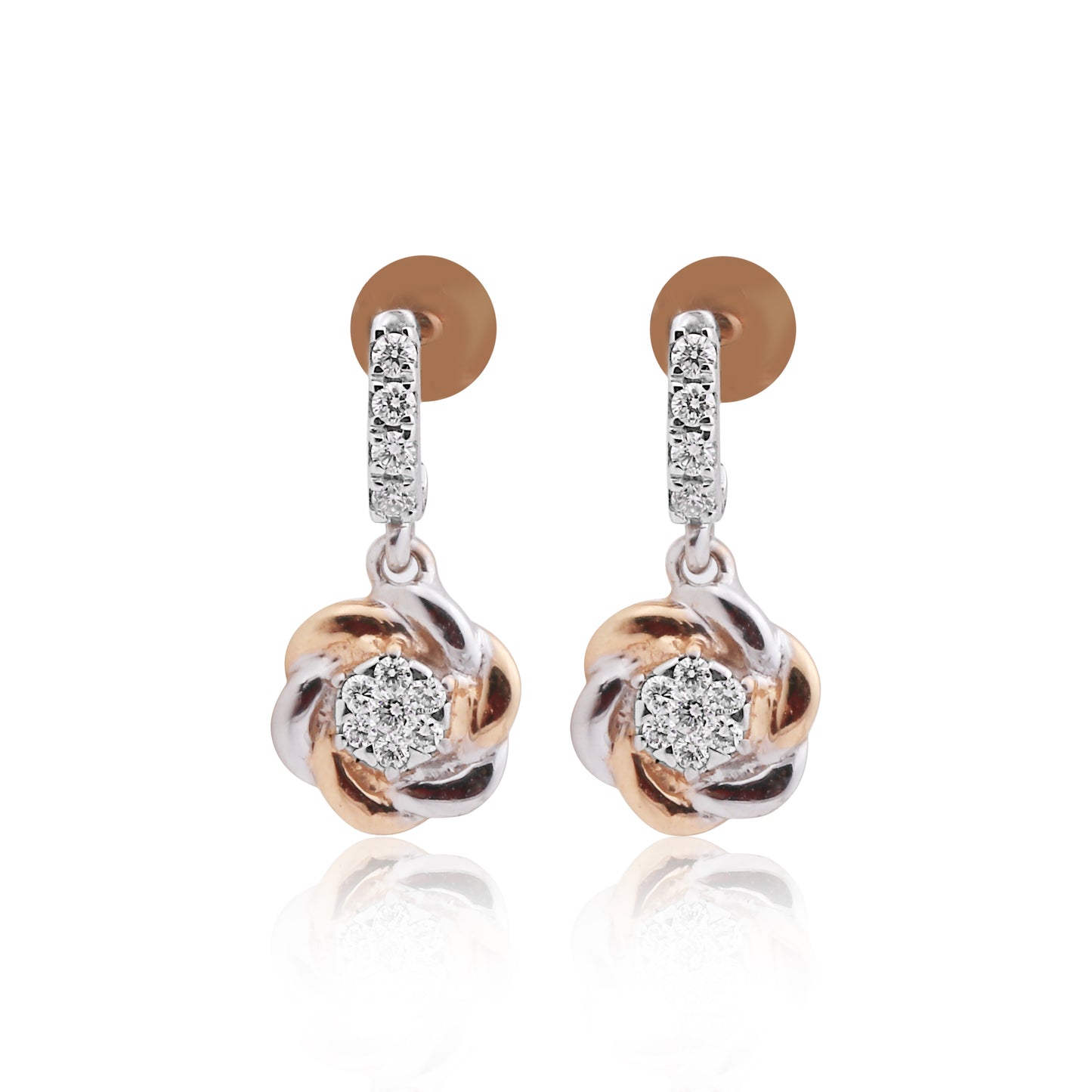 Floral Diamond Pendant Set
