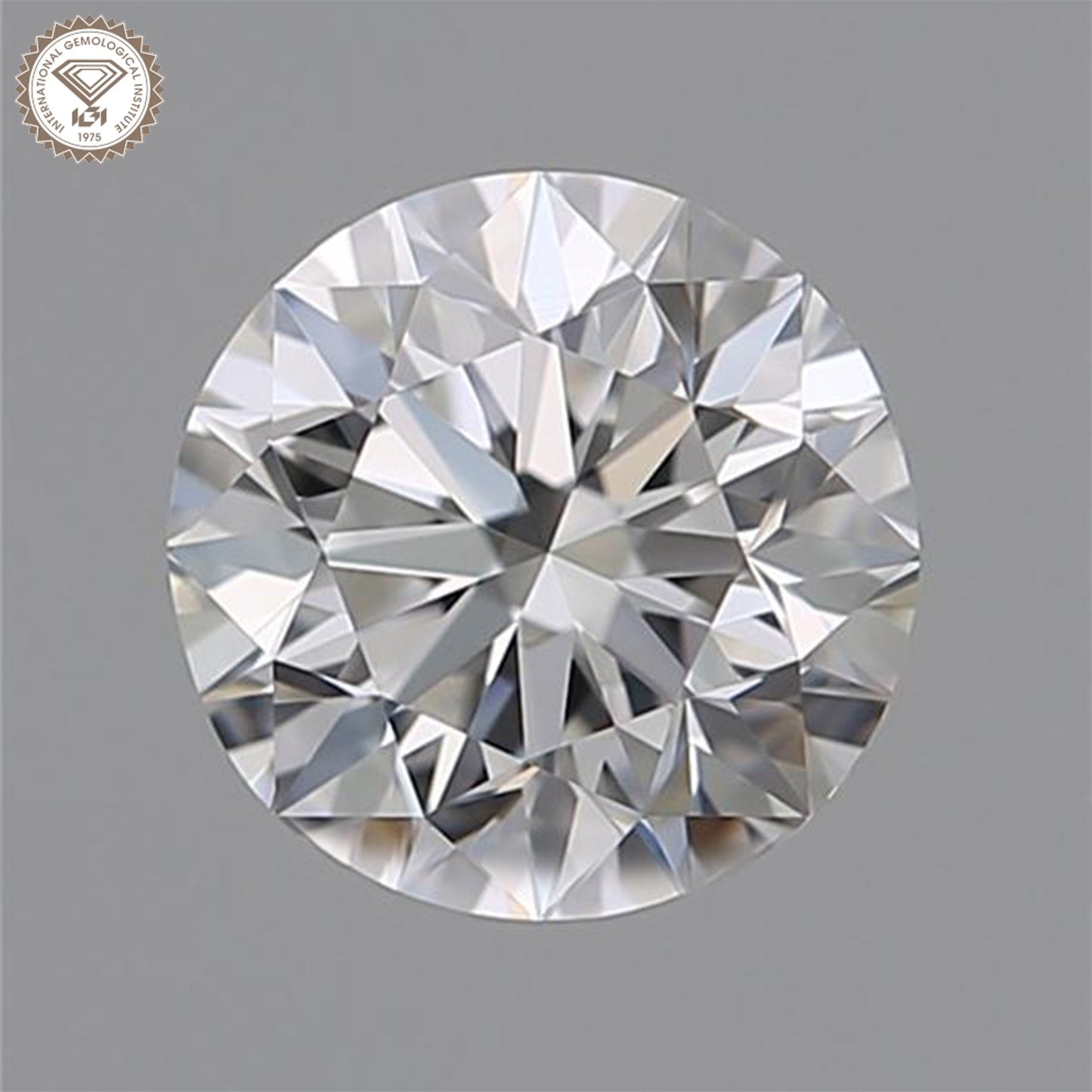 IGI Certified 2.01 Ct. Round Cut CVD Diamond F Color SI1 Clarity
