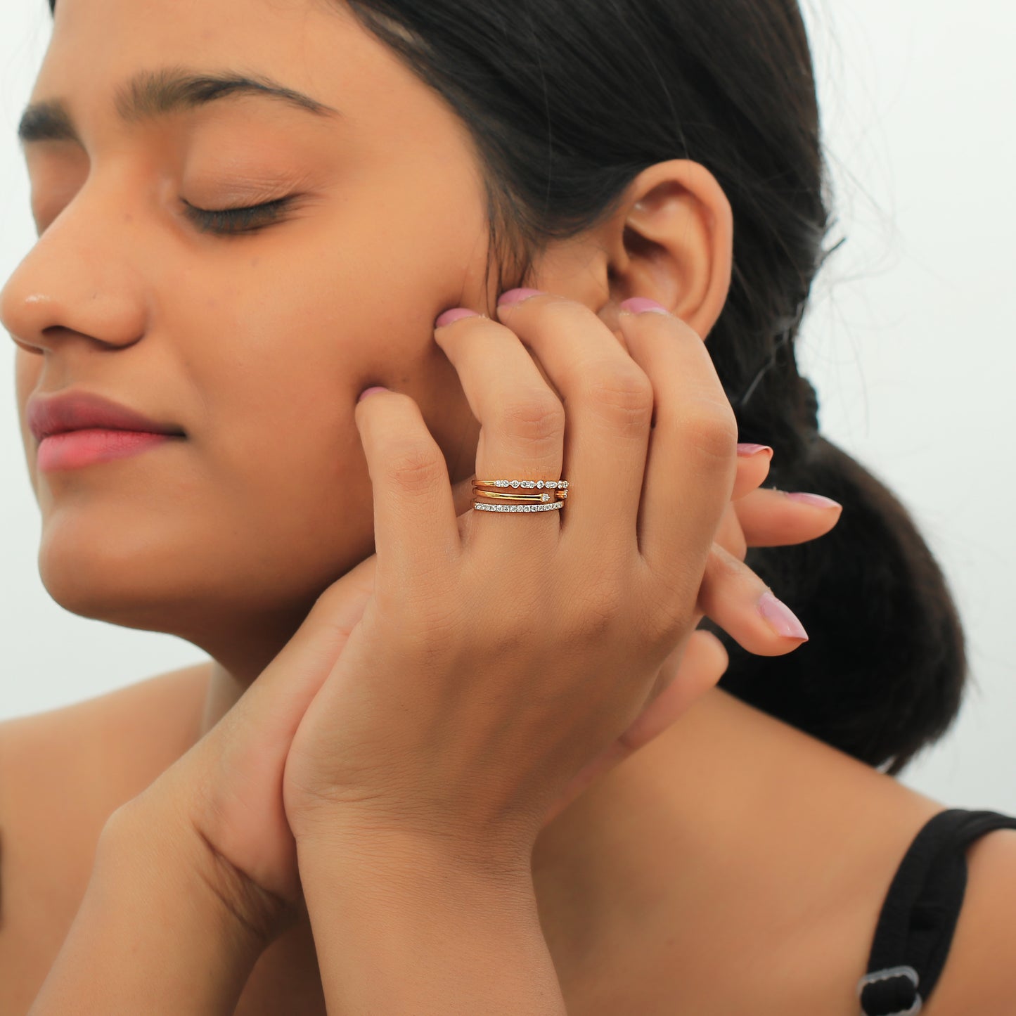 Trio Harmony Diamond Ring