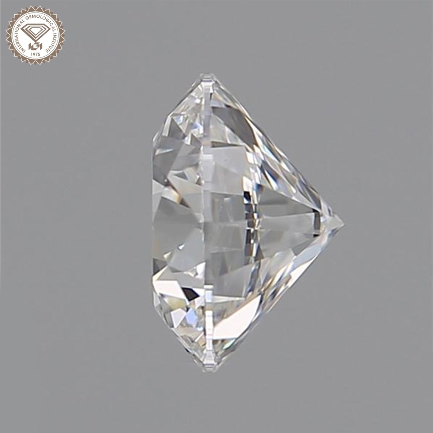 IGI Certified 2.01 Ct. Round Cut CVD Diamond F Color SI1 Clarity