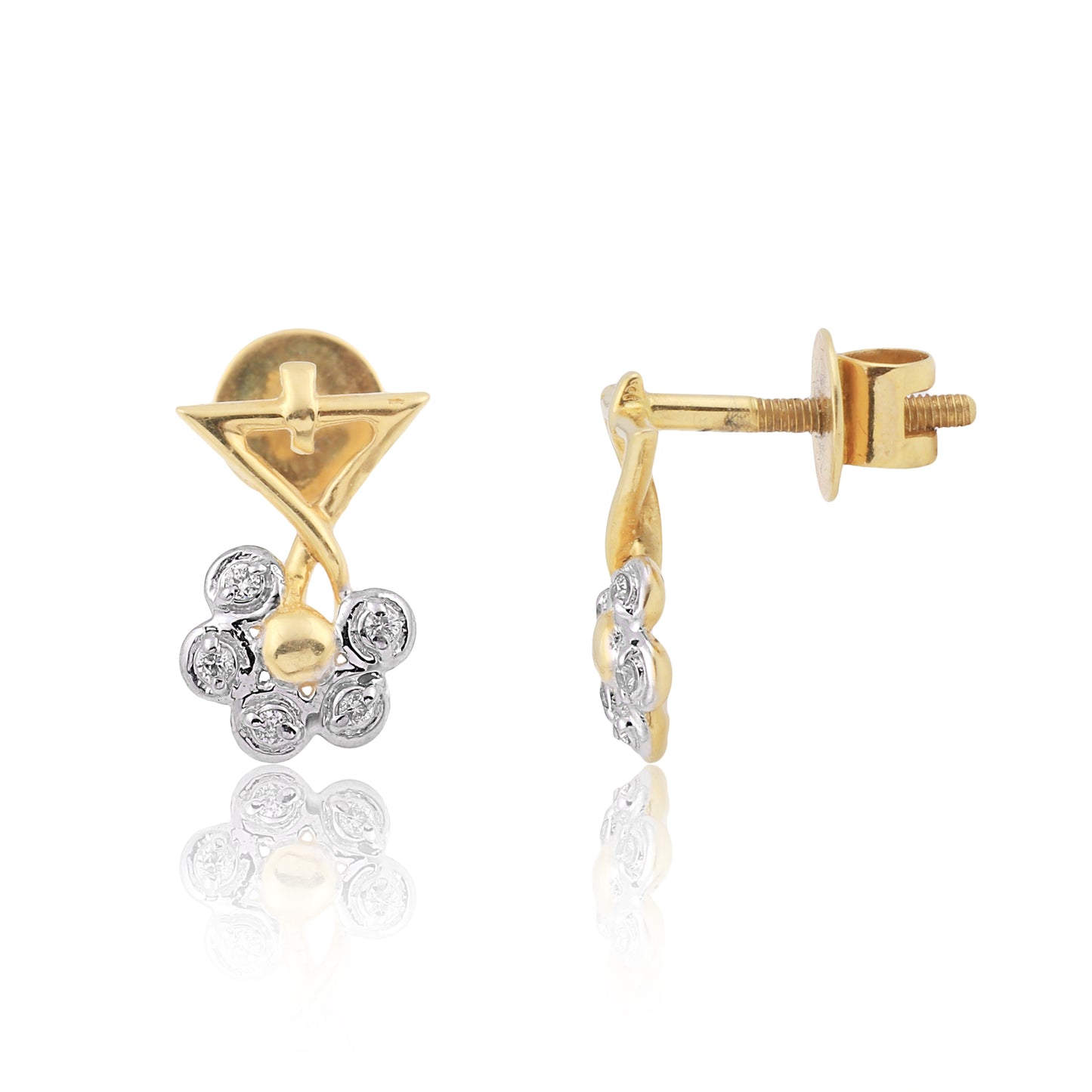 Floral Harmony Diamond Pendant Set