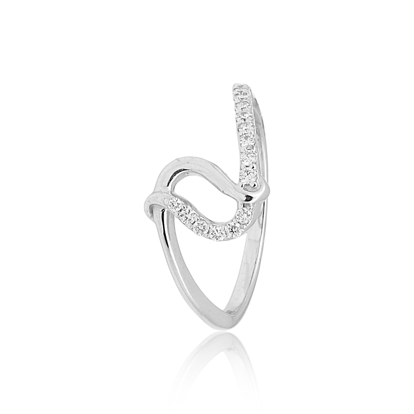 Elegant Diamond Knot Ring