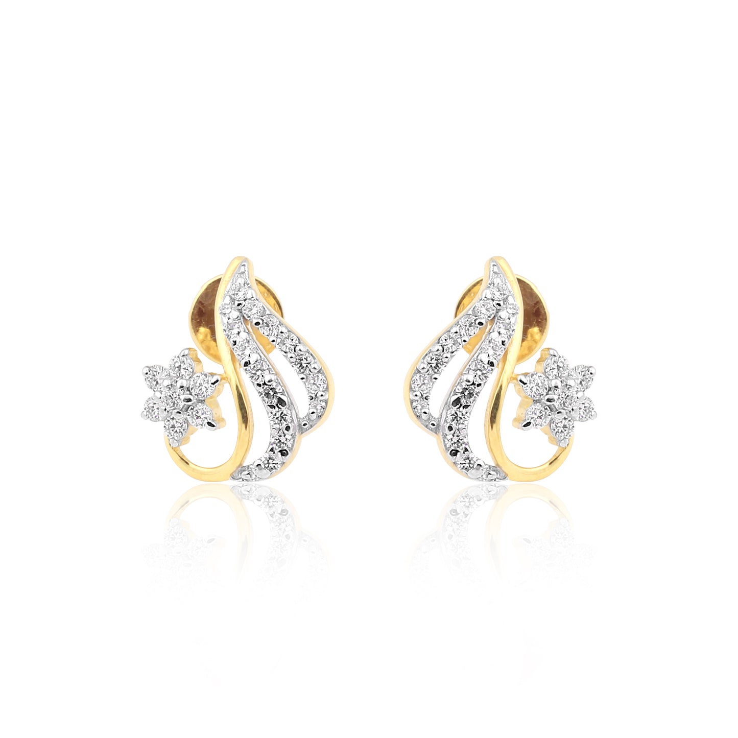 Teardrop Flame Diamond Pendant Set