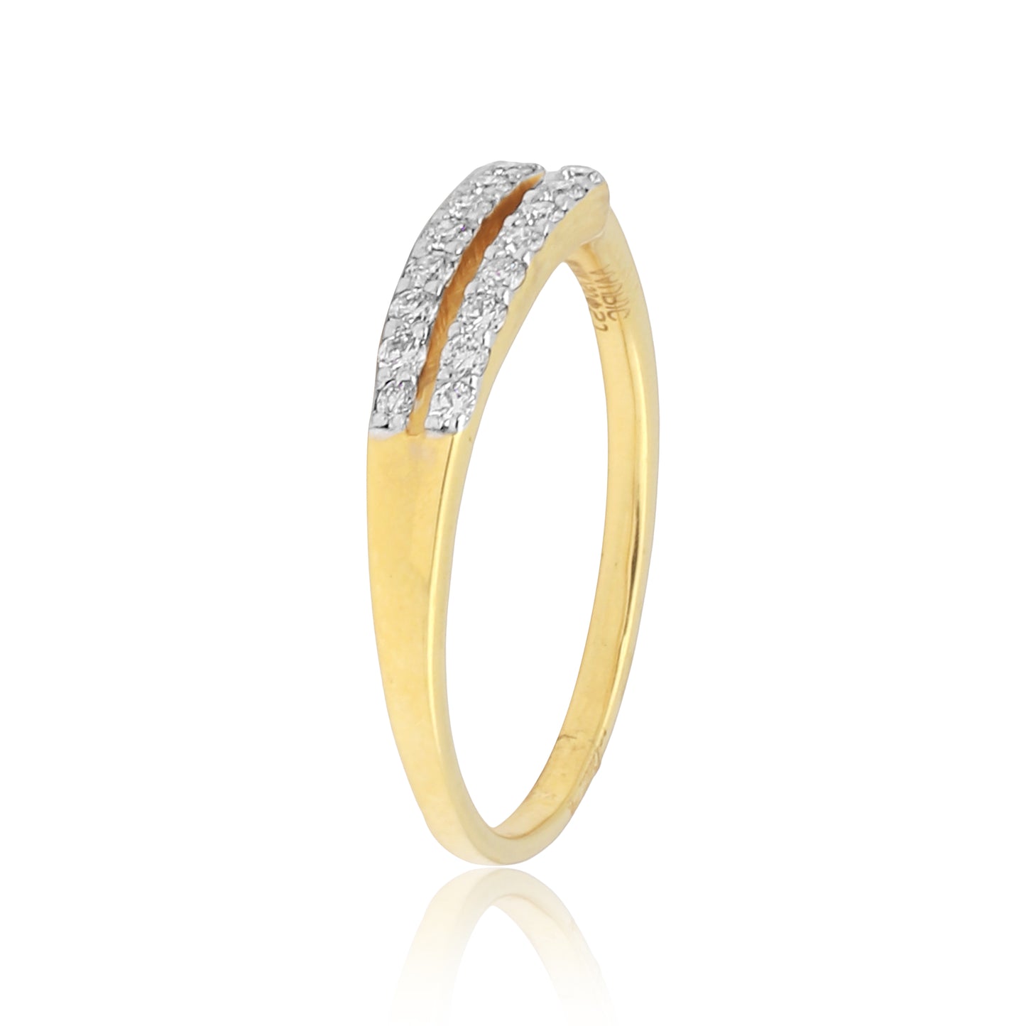 Dainty Gold and Diamond Ring