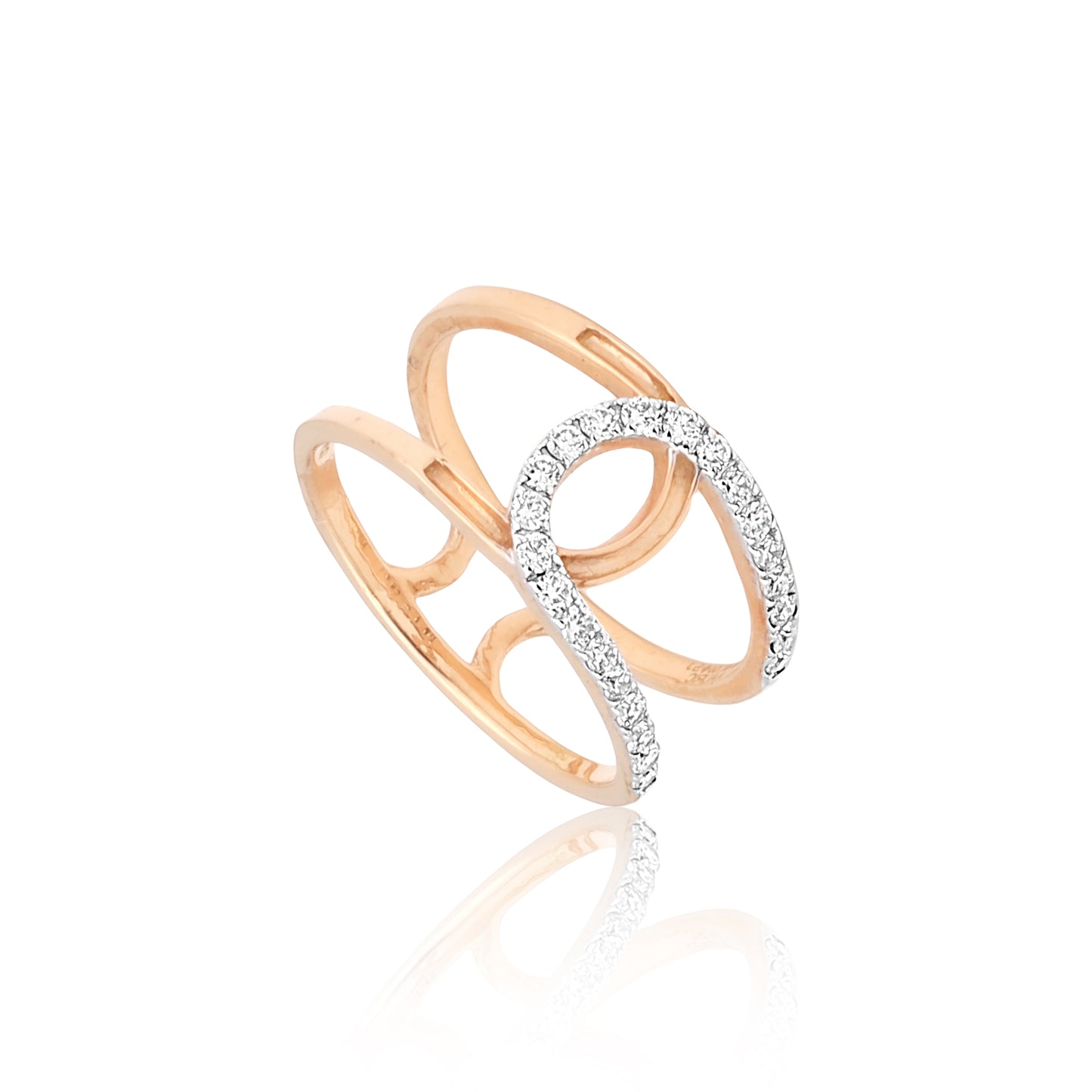 Diamond Open Loop Ring