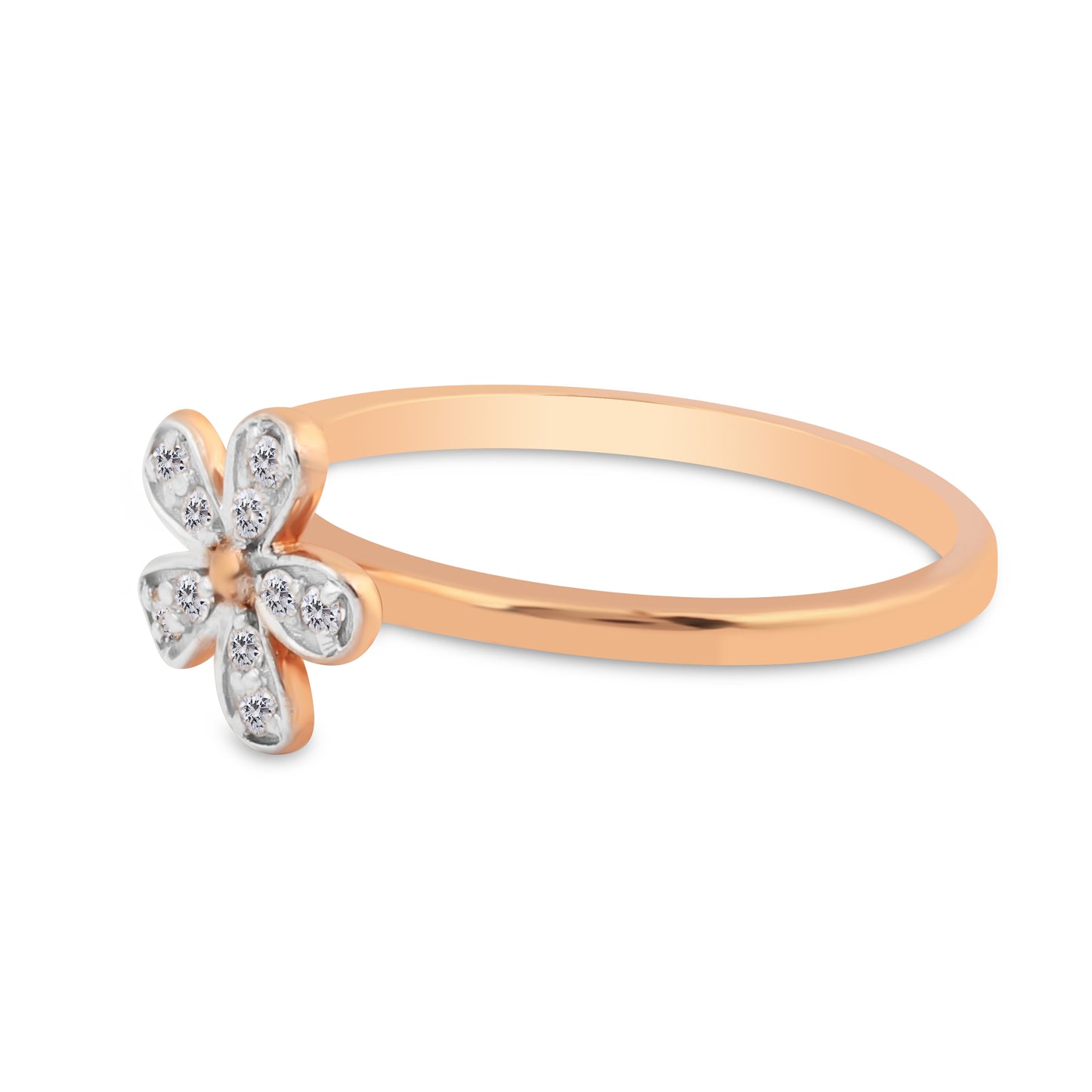 Fresh Floral Diamond Ladies Ring