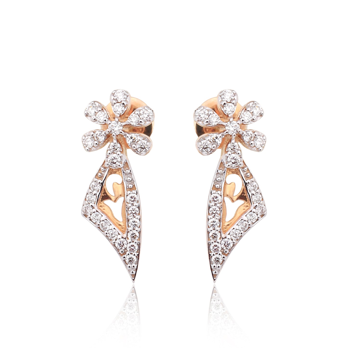 Elysian Bloom Teardrop Diamond Pendant Set