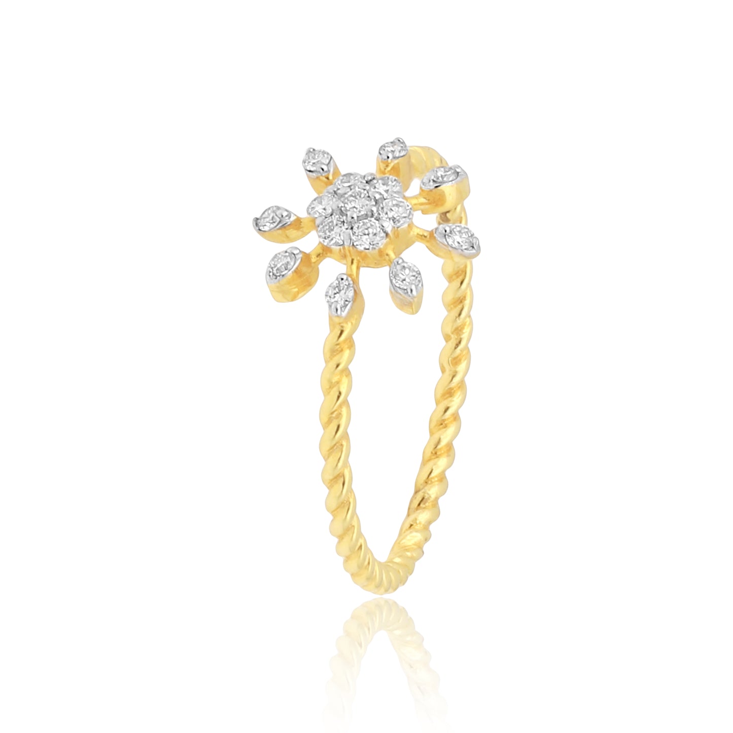 Diamond Floral Ring for Women