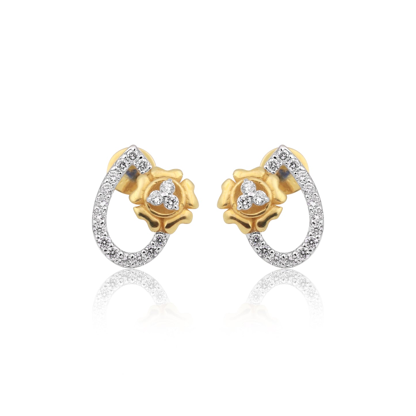 Floral Diamond Pendant Set