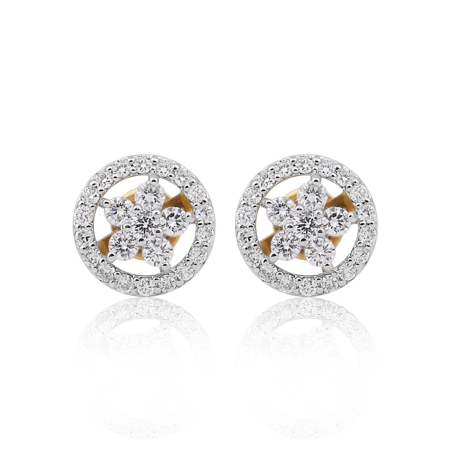 Blossom Radiance Floral Diamond Pendant Set