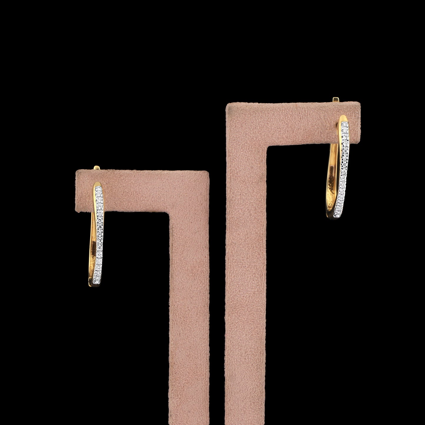 Luxury Diamond Hoop Earrings