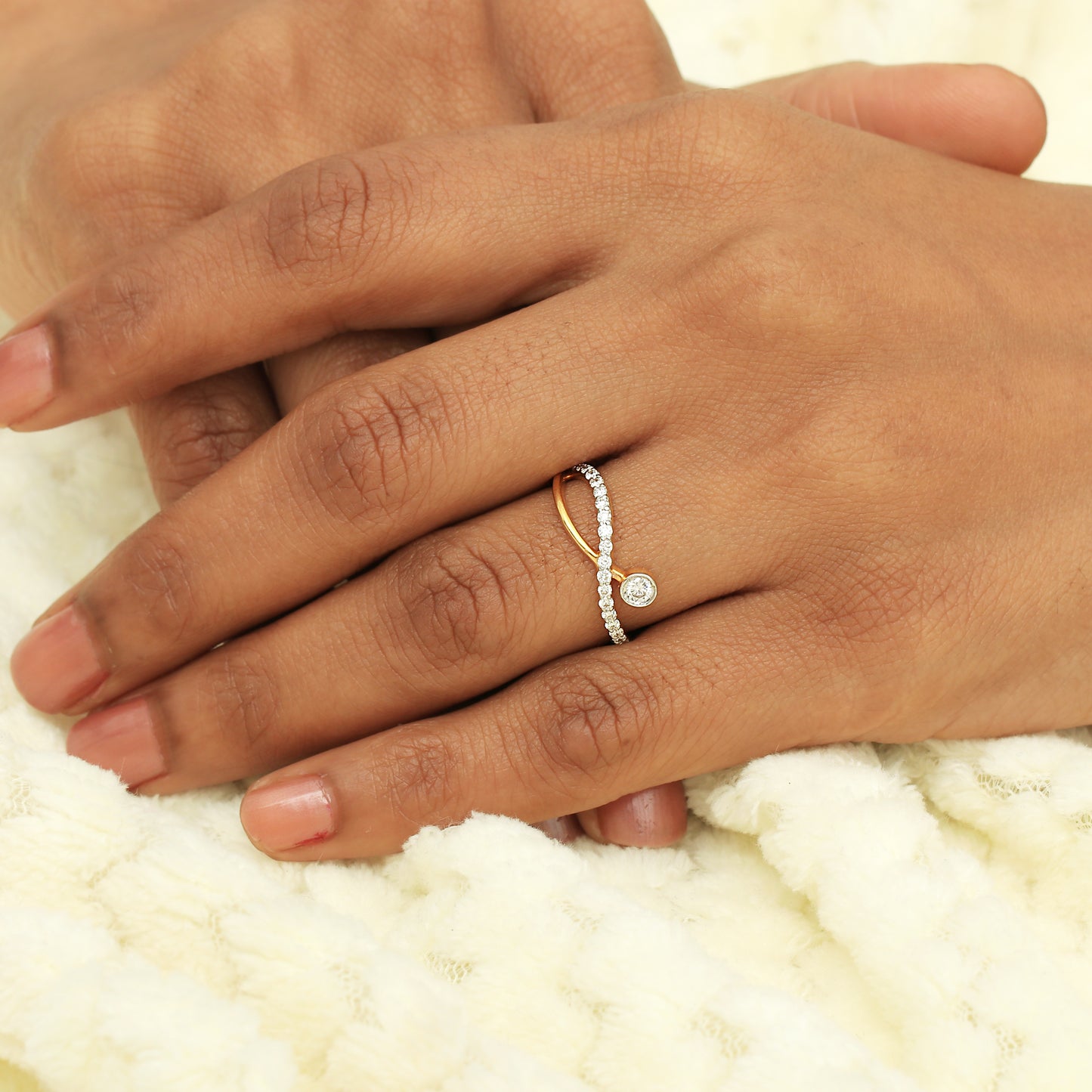 Infinity Twist Diamond Ring